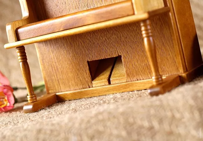 Hộp nhạc Piano gỗ cao cấp dáng đứng