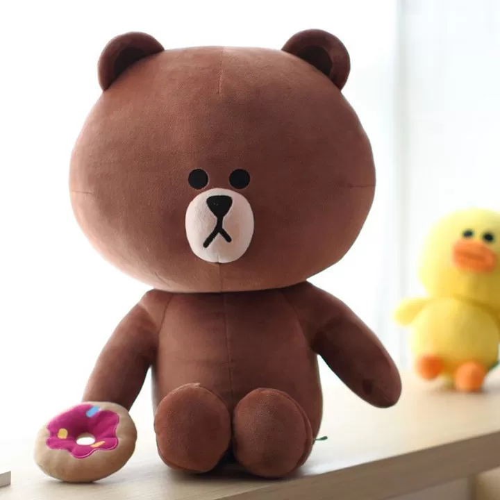 Gấu bông Line Brown