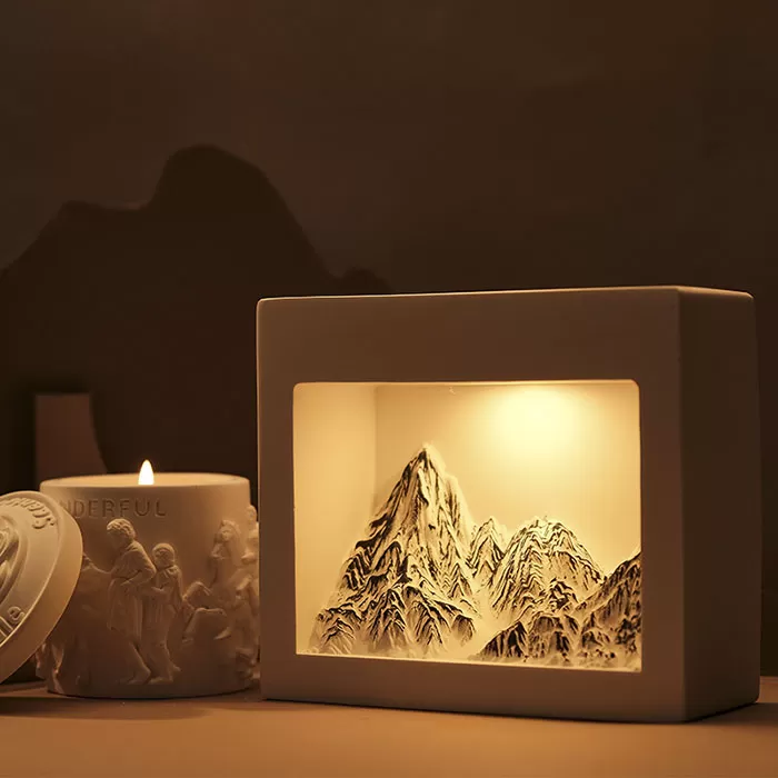 Hộp đèn Nhật Chiếu Kim Sơn kèm tinh dầu thơm phòng