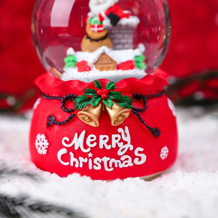 Hộp nhạc quả cầu tuyết giáng sinh - Ống khói