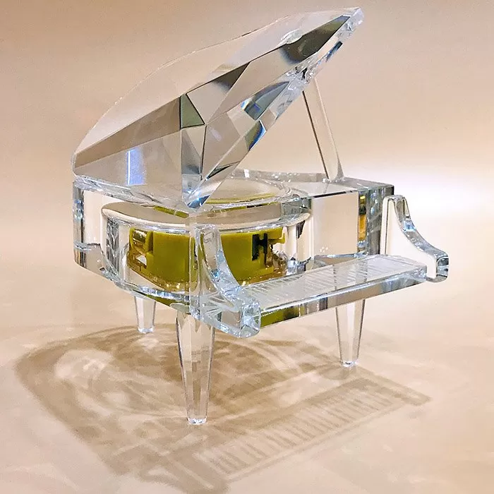 Hộp nhạc Piano pha lê cao cấp