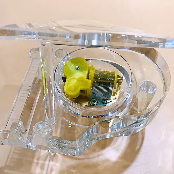 Hộp nhạc Piano pha lê cao cấp