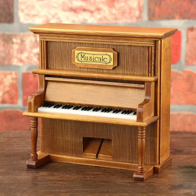 Hộp nhạc Piano gỗ cao cấp dáng đứng