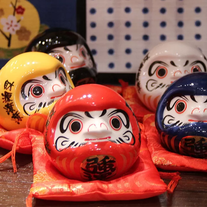 Búp bê may mắn Nhật Bản Daruma 8cm