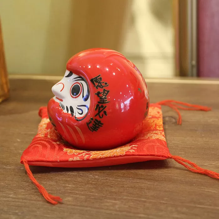 Búp bê may mắn Nhật Bản Daruma 8cm