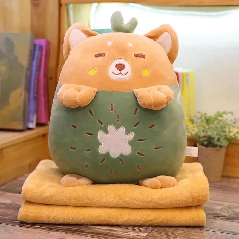 Bộ chăn gối 3 trong 1 trái cây dễ thương